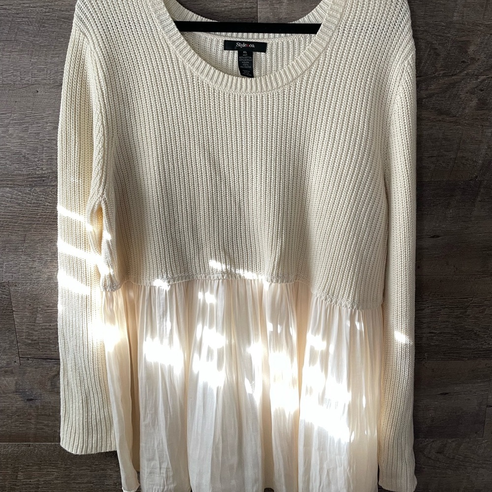 Style & Co Peplum Sweater